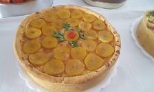Torta de banana da terra caramelada